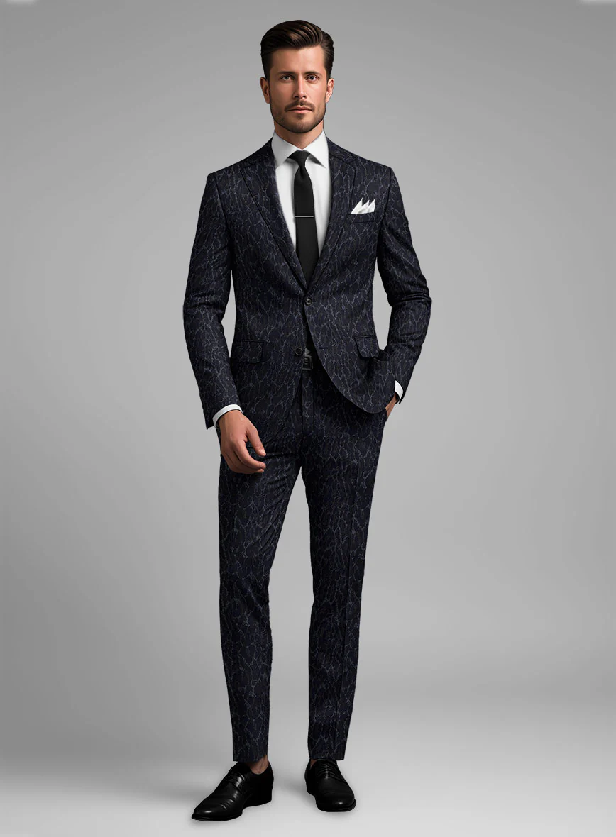 Italian Silk Lycra Tomas Suit - Image 2