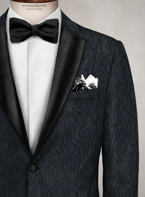 Italian Silk Neza Tuxedo Jacket - Image 3