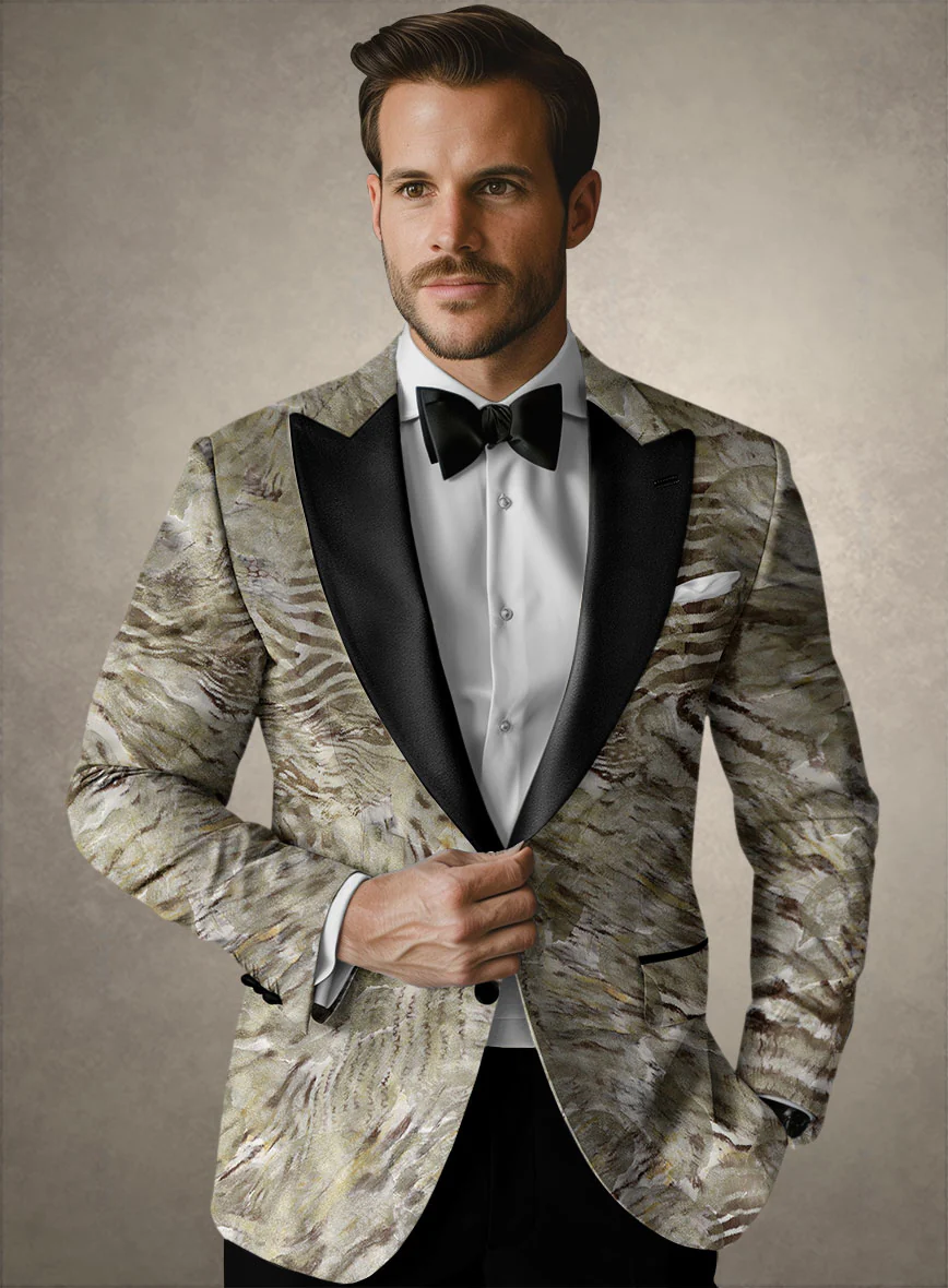 Italian Silk Porfirio Tuxedo Blazer - Image 2