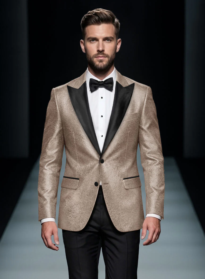 Italian Silk Silvara Tuxedo Jacket - Image 2