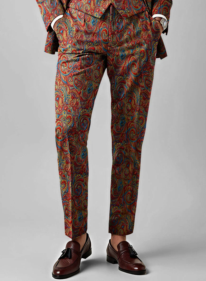 Italian Silk Socorro 3 Piece Tuxedo Suit - Image 3