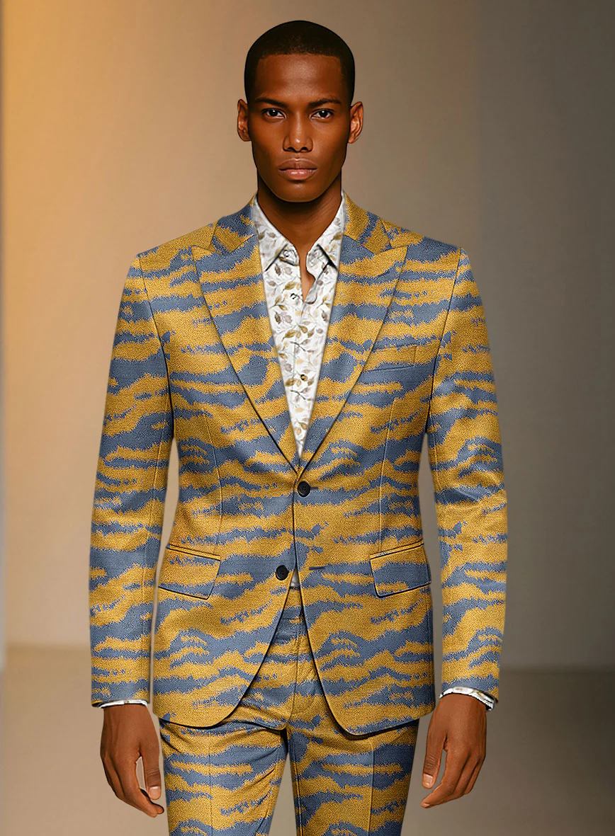 Italian Silk Tigro Luxe Jacket - Image 2