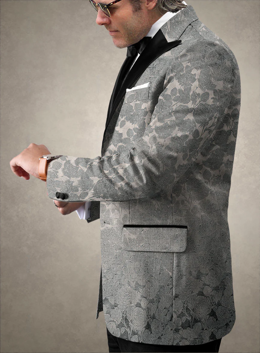 Italian Silk Unaxi Tuxedo Suit - Image 2