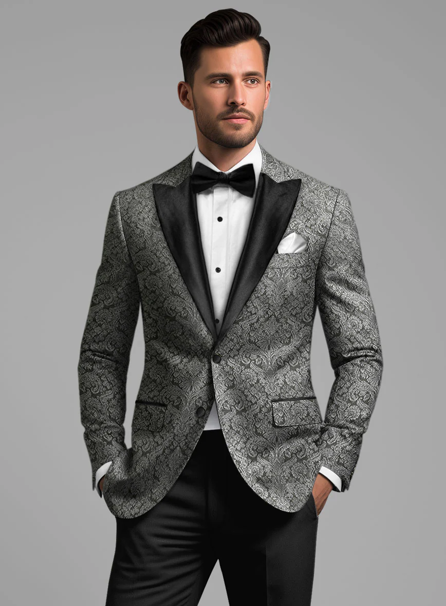 Italian Silk Zariel Tuxedo Blazer - Image 2