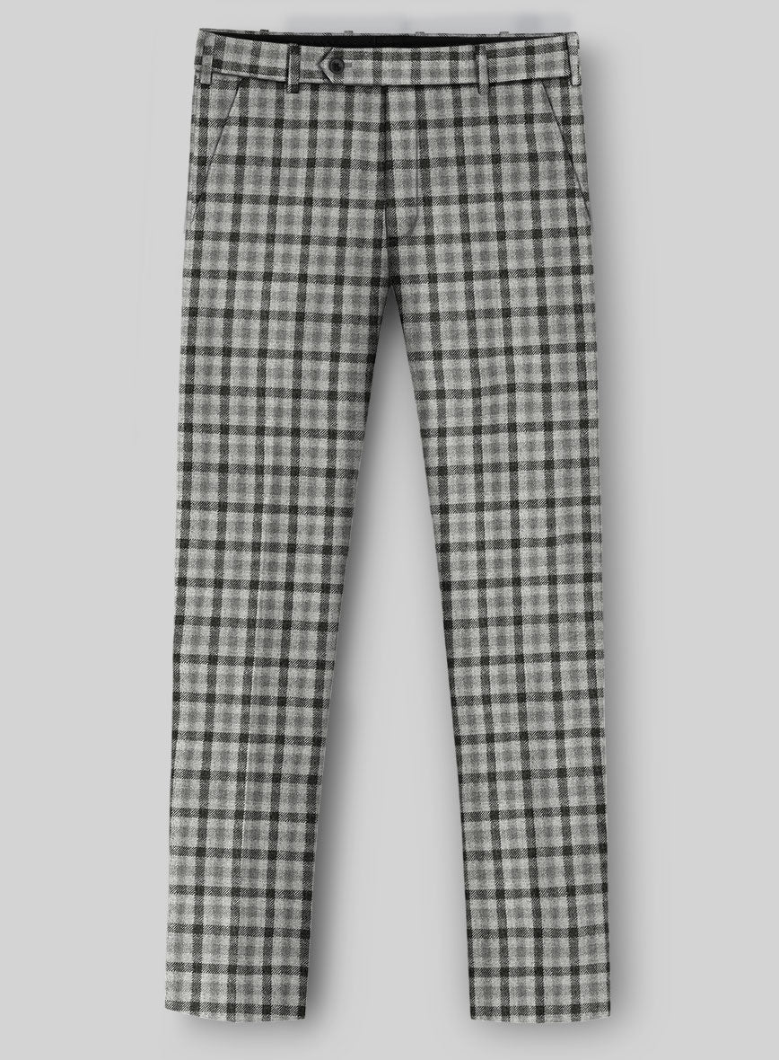 Italian Silverthorn Check Tweed Pants - Image 2