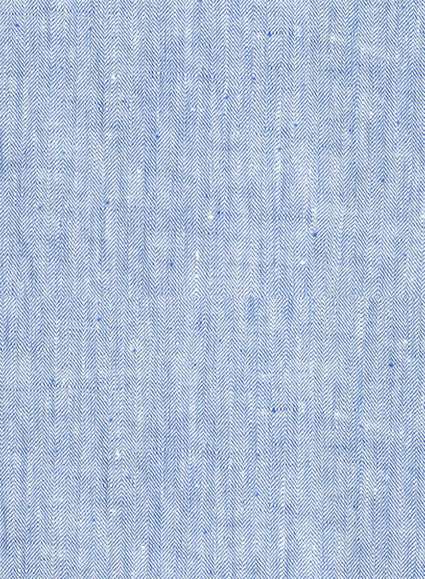 Italian Sky Blue Linen Jacket - Image 3