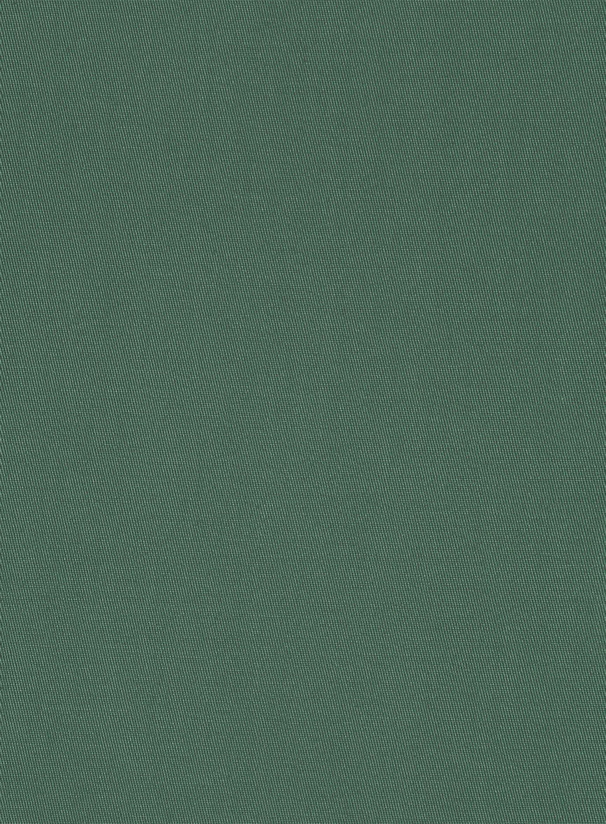 Italian Spring Green Cotton Stretch Pants - Image 3