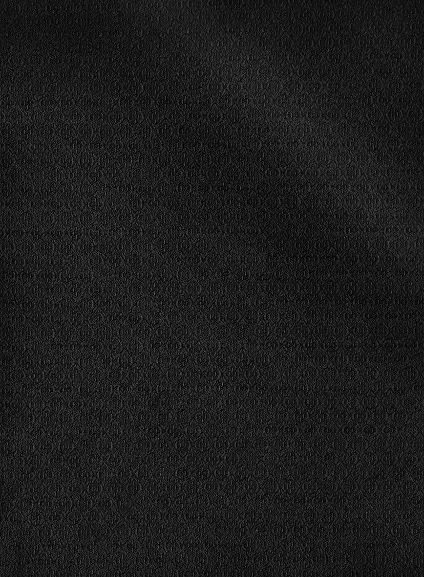 Italian Stretch Black Swirl Shirt - Image 3