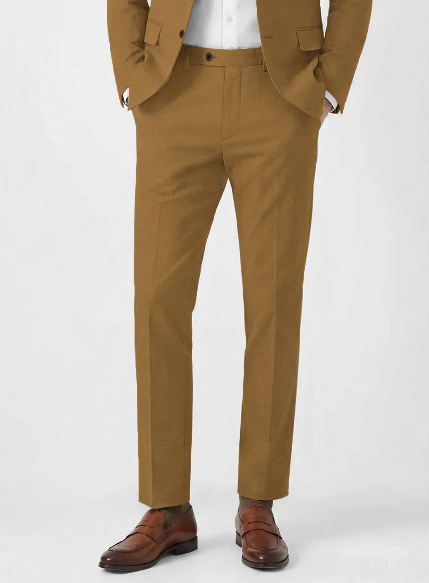 Italian Tan Cotton Stretch Suit - Image 6