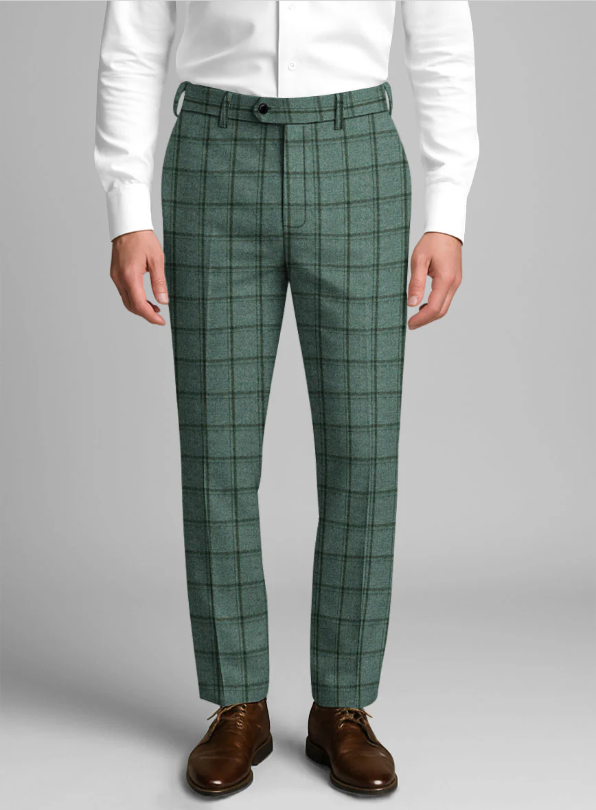 Italian Tealmoor Check Tweed Suit - Image 5