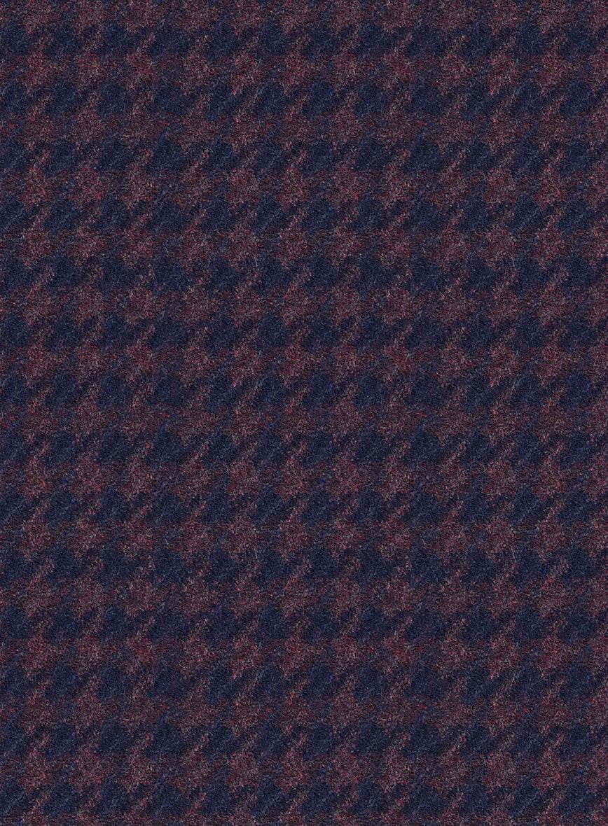 Italian Timas Purple Houndstooth Flannel Jacket - Image 2