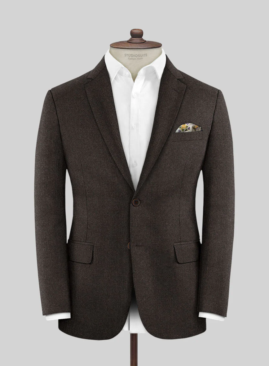 Italian Turna Brown Flannel Suit - Image 3