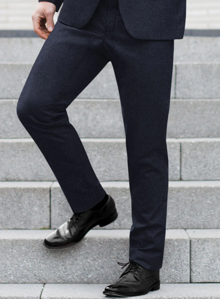 Italian Turna Dark Navy Flannel Suit - Image 5