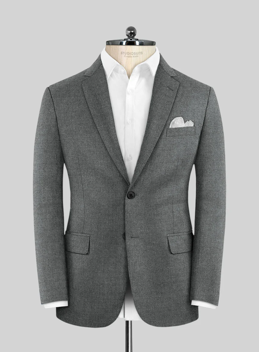 Italian Turna Gray Flannel Suit - Image 3