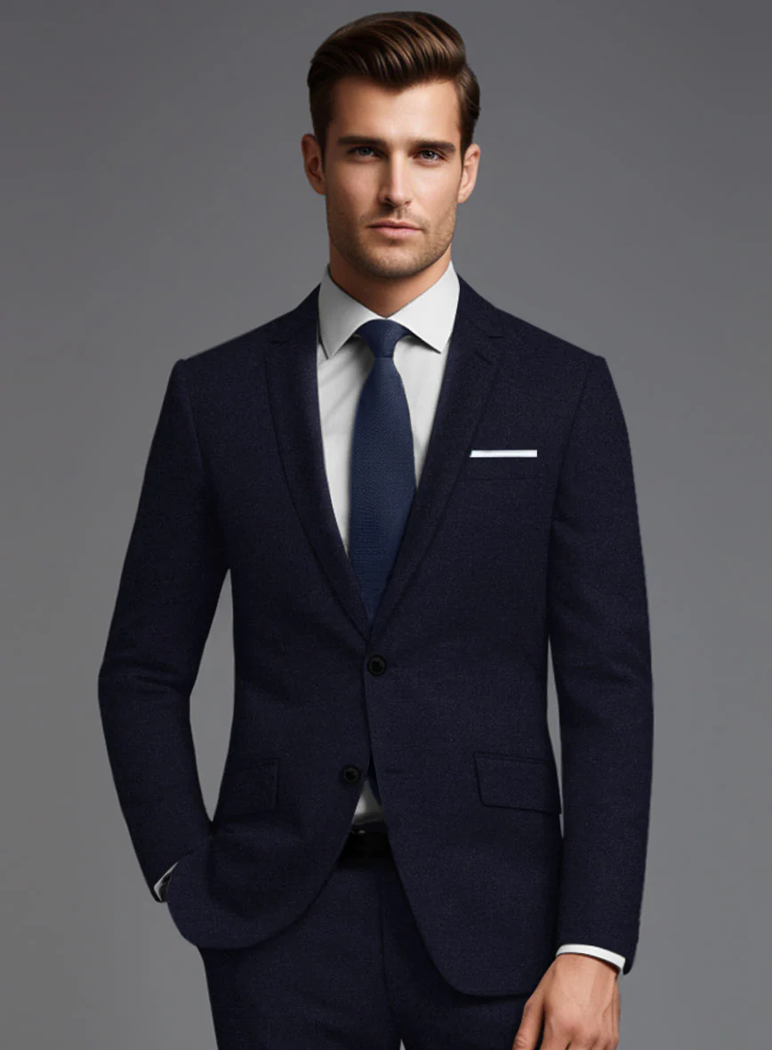 Italian Turna Jet Blue Flannel Jacket - Image 2