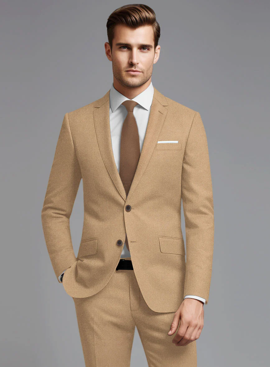 Italian Turna Khaki Flannel Jacket - Image 2