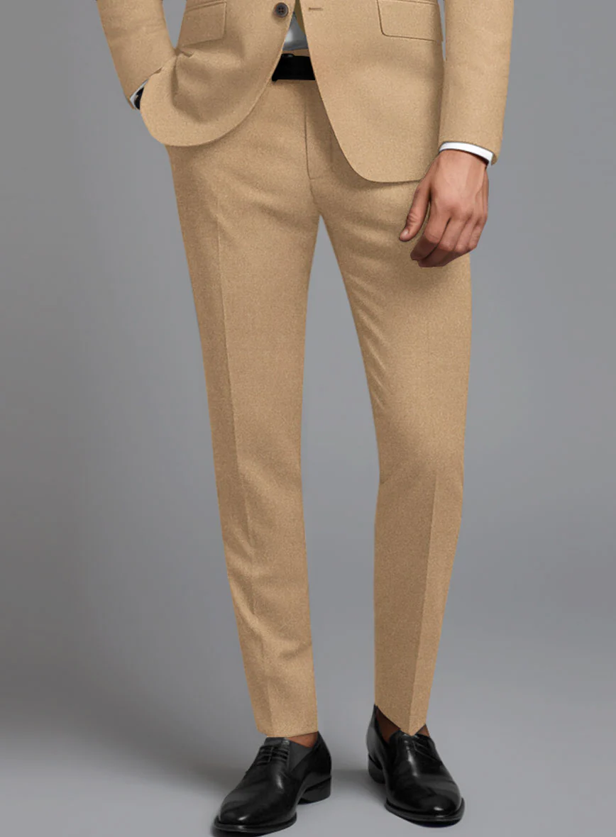 Italian Turna Khaki Flannel Suit - Image 5