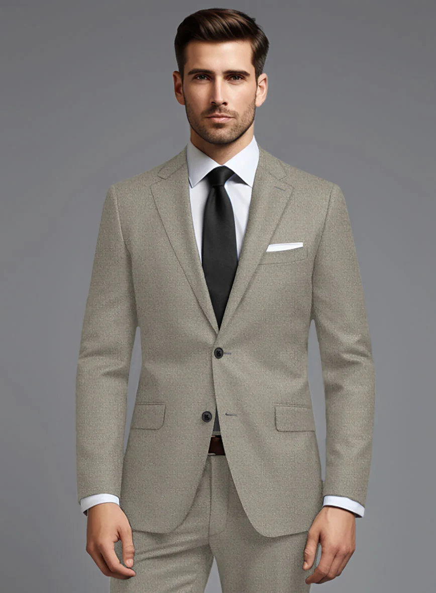 Italian Turna Light Brown Flannel Jacket - Image 2