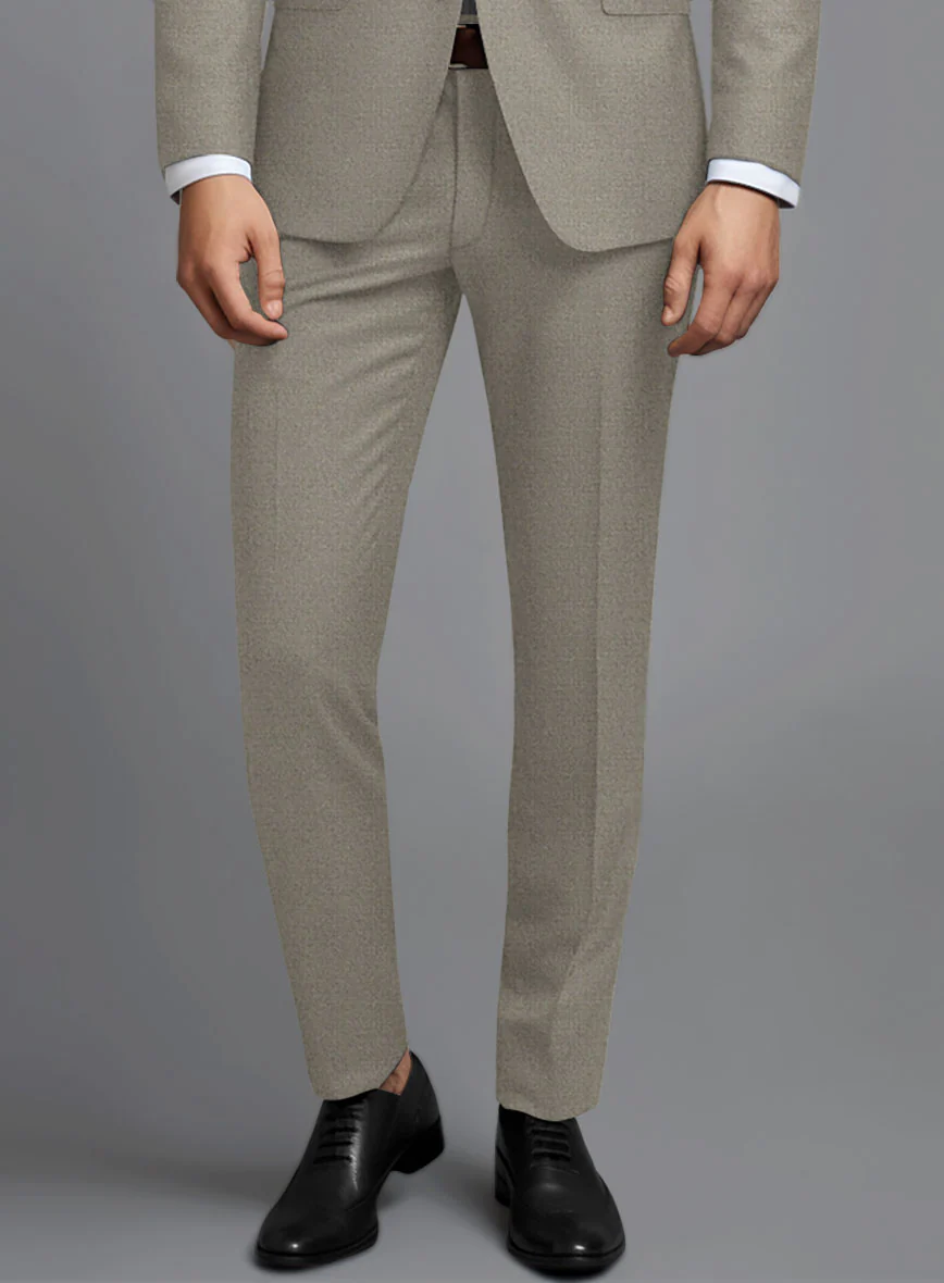 Italian Turna Light Brown Flannel Suit - Image 5