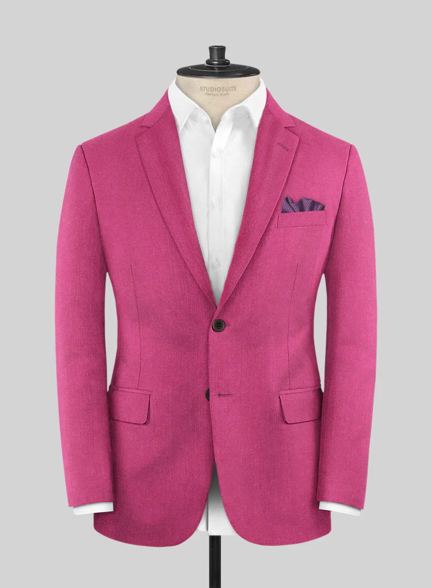Italian Turna Pink Flannel Suit - Image 3
