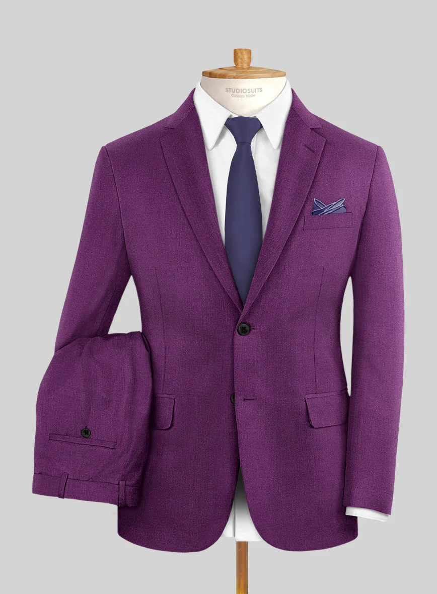 Italian Turna Purple Flannel Suit - Image 2