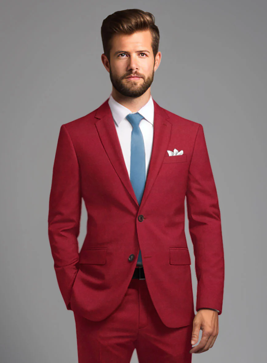 Italian Turna Red Flannel Jacket - Image 2