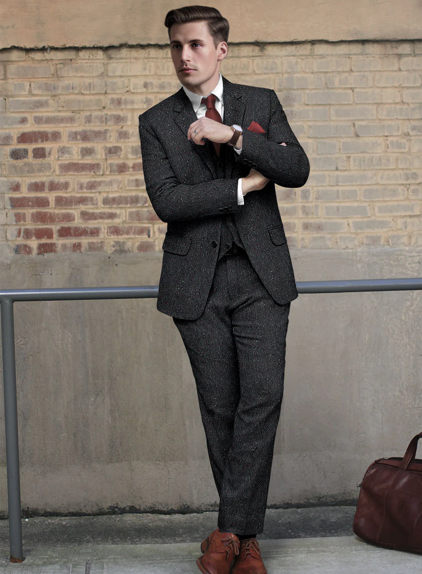 Italian Tweed Ecria Donegal Suit - Image 2