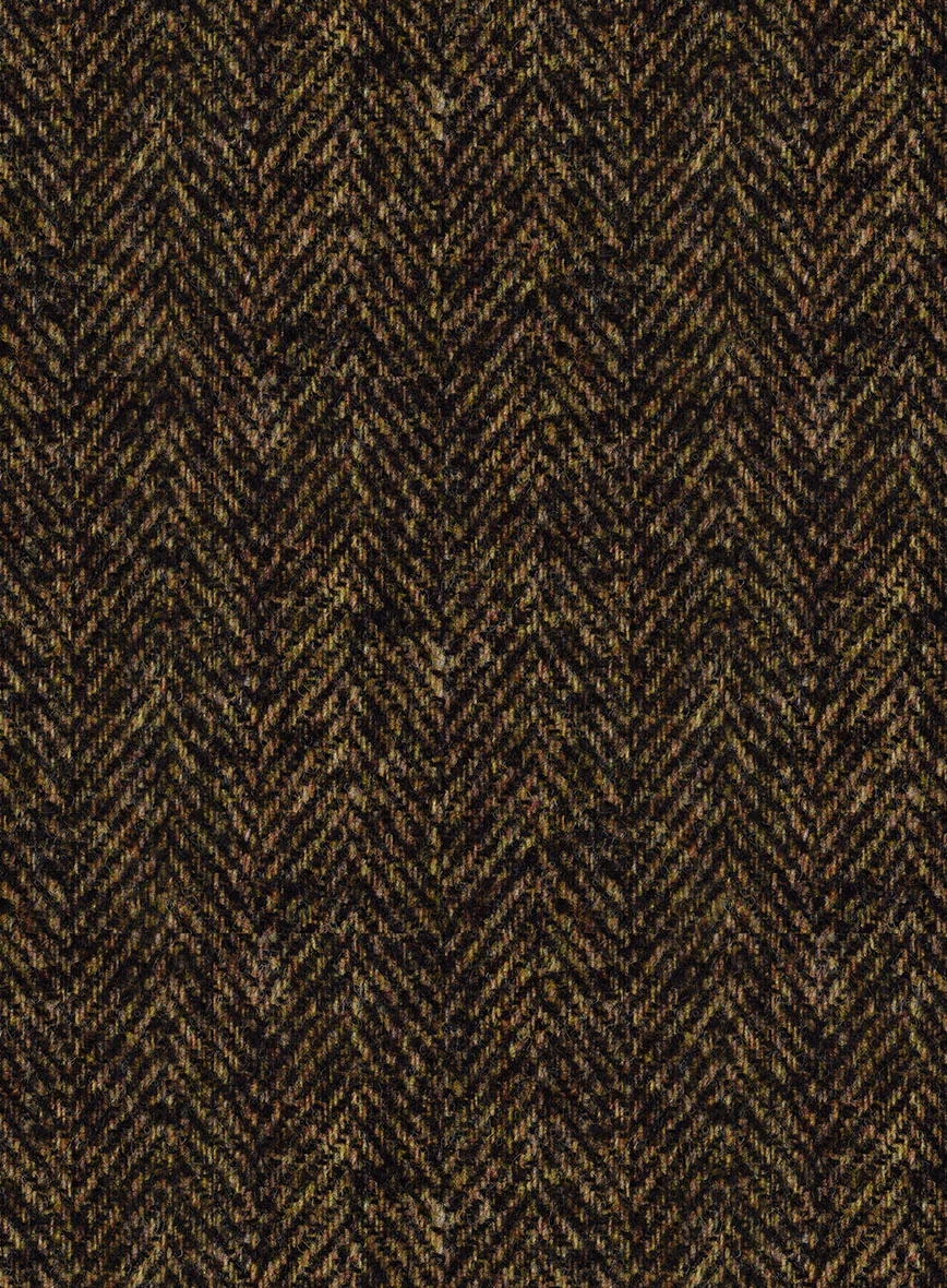 Italian Tweed Herringbone Timoteo Pants - Image 3