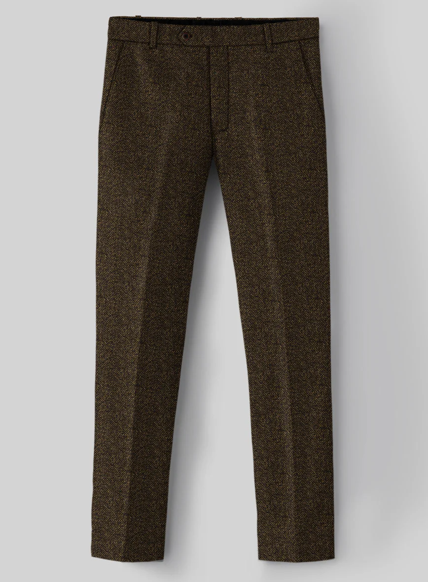 Italian Tweed Herringbone Timoteo Suit - Image 6