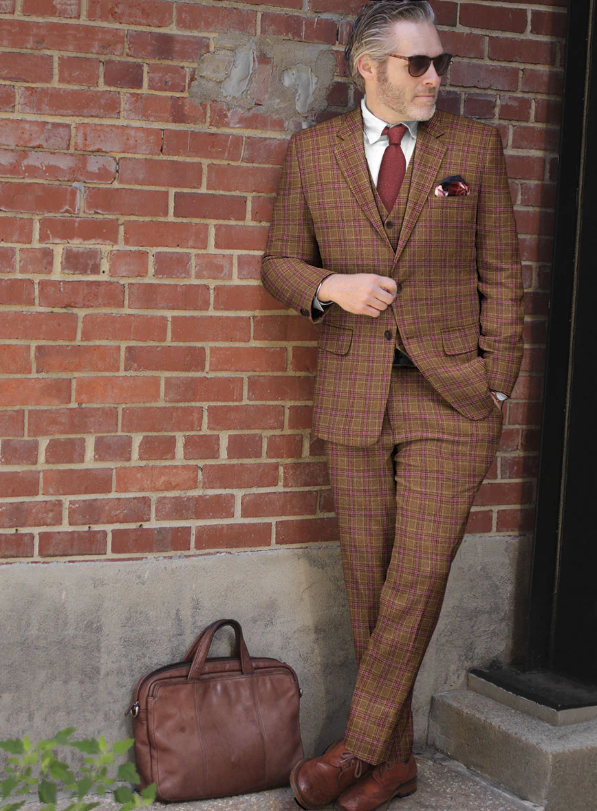 Italian Valmi Checks Tweed Suit - Image 2
