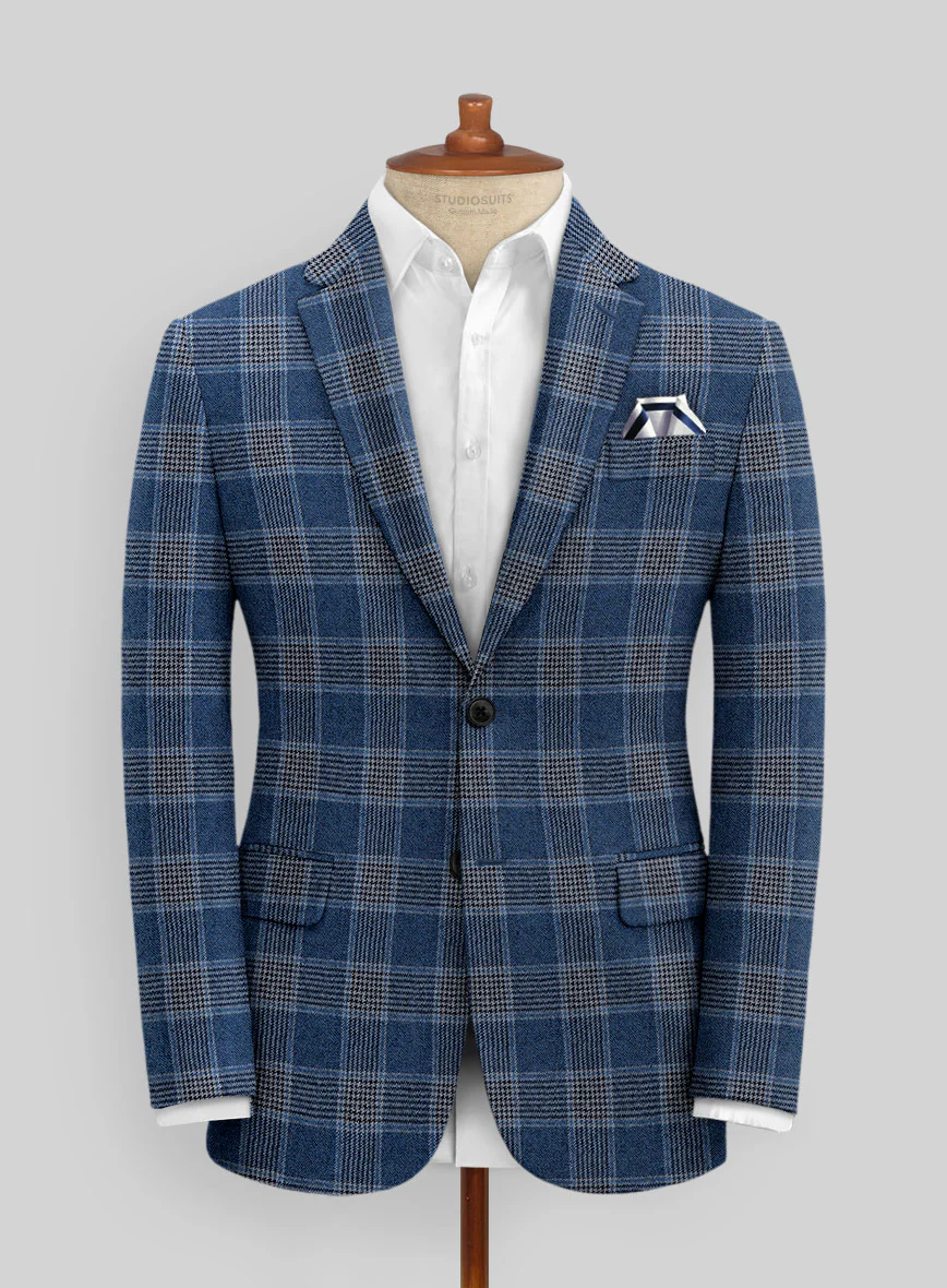 Italian Vincenzo Check Tweed Suit - Image 3