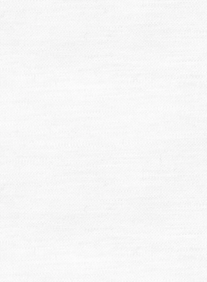 Italian White Stretch Cotton Shirt - Image 3