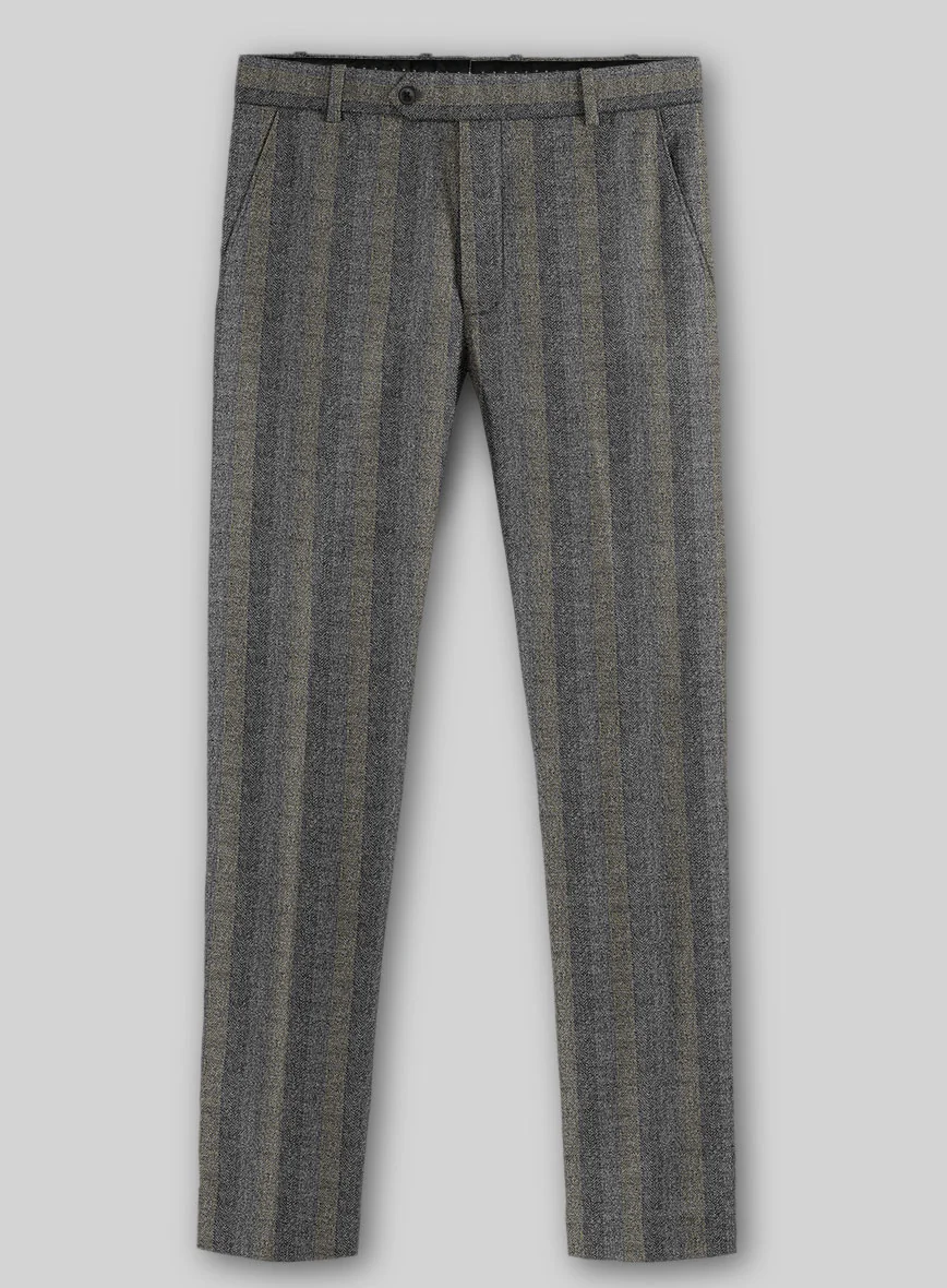 Italian Gravelight Herringbone Tweed Suit - Image 4