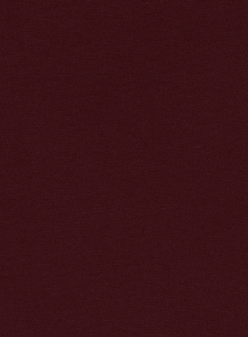 Italian Wine Cotton Stretch Pants - Image 3