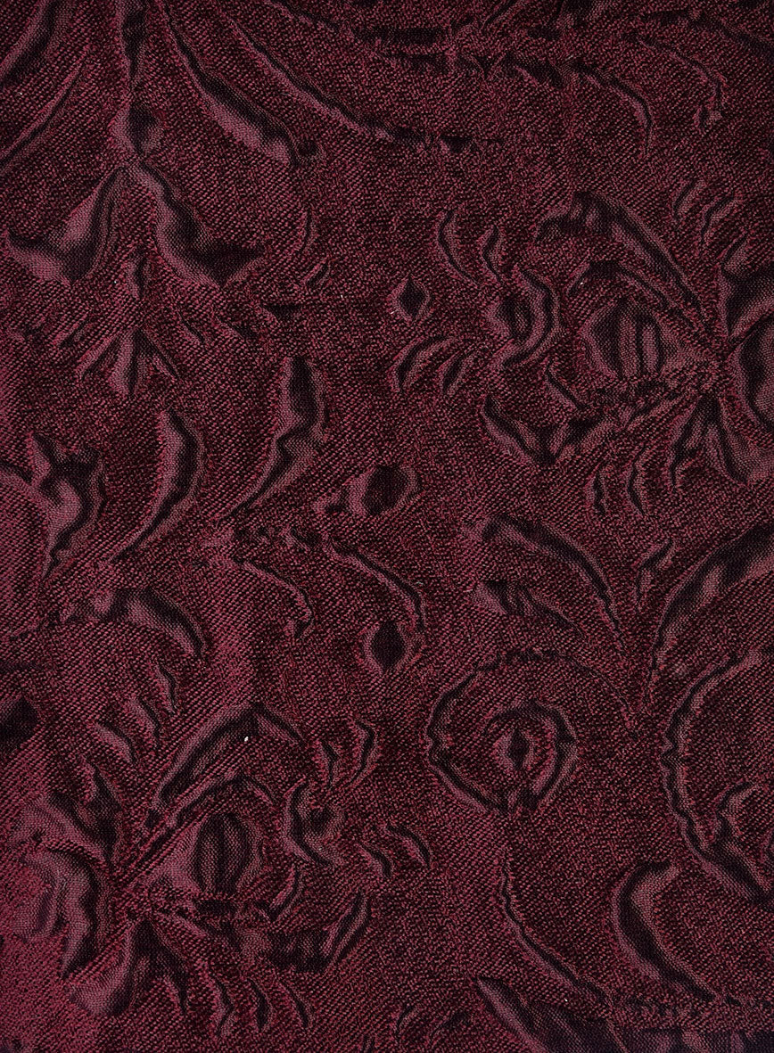 Italian Wine Ornate Tuxedo Jacket - Image 2