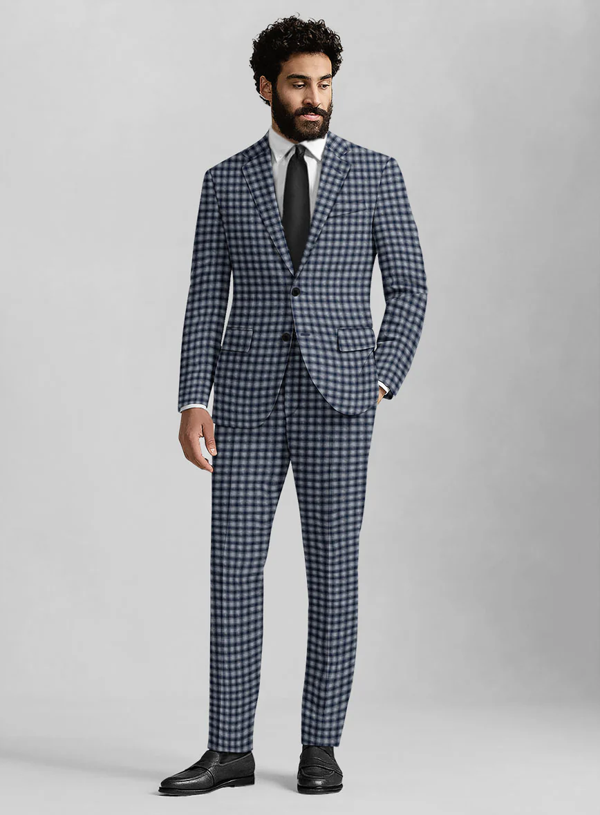 Italian Wool Brezza Crest Seersucker Suit - Image 6