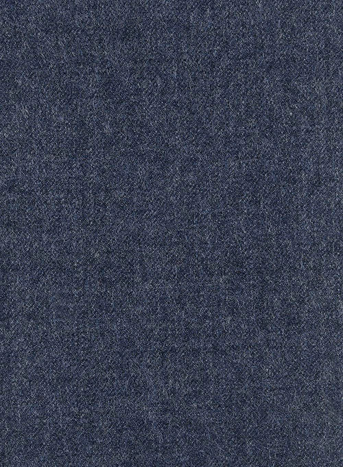 Italian Wool Cashmere Empire Blue Pants - Image 2