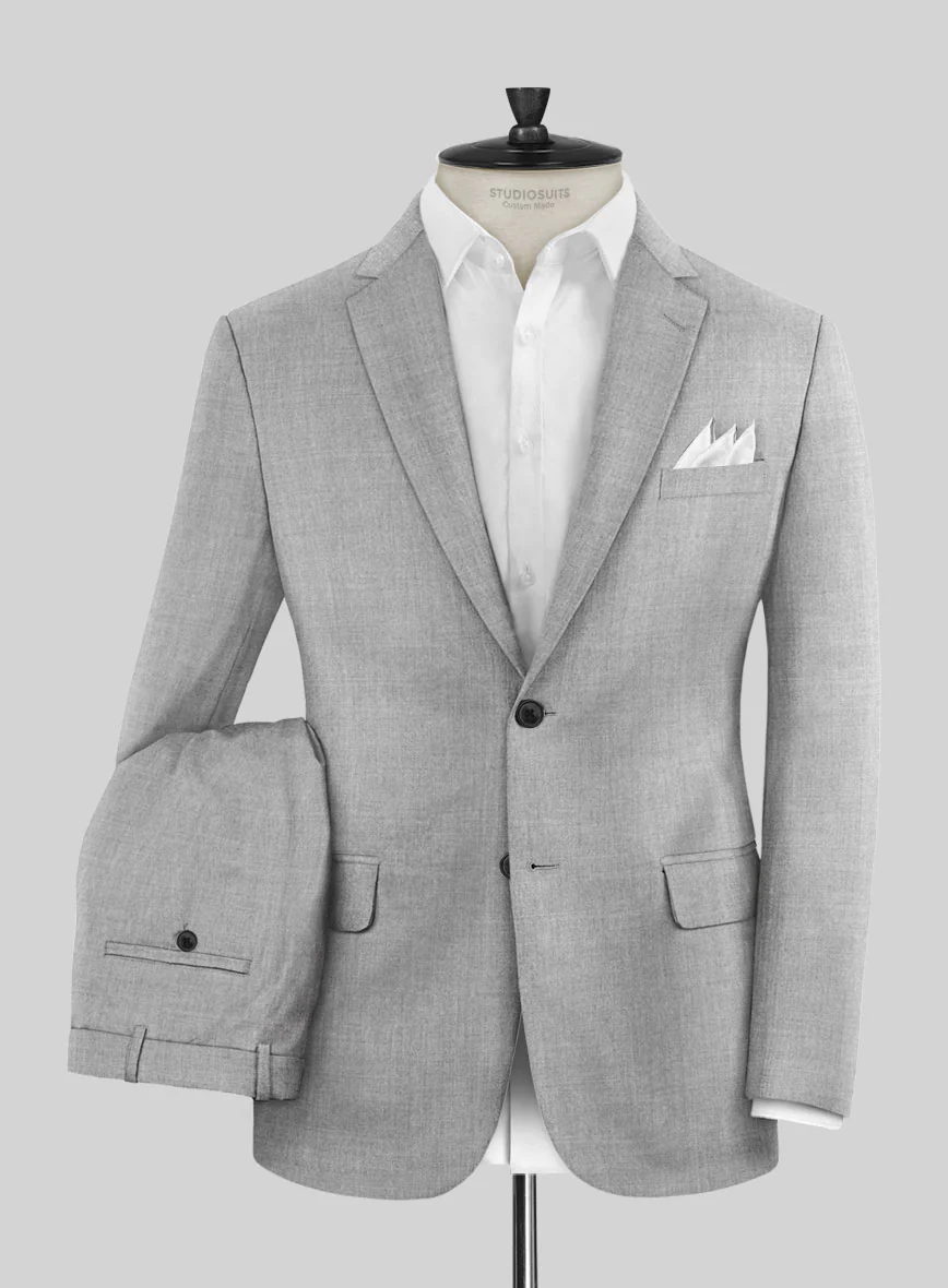 Italian Wool Cashmere Harbour Gray Suit - Image 2