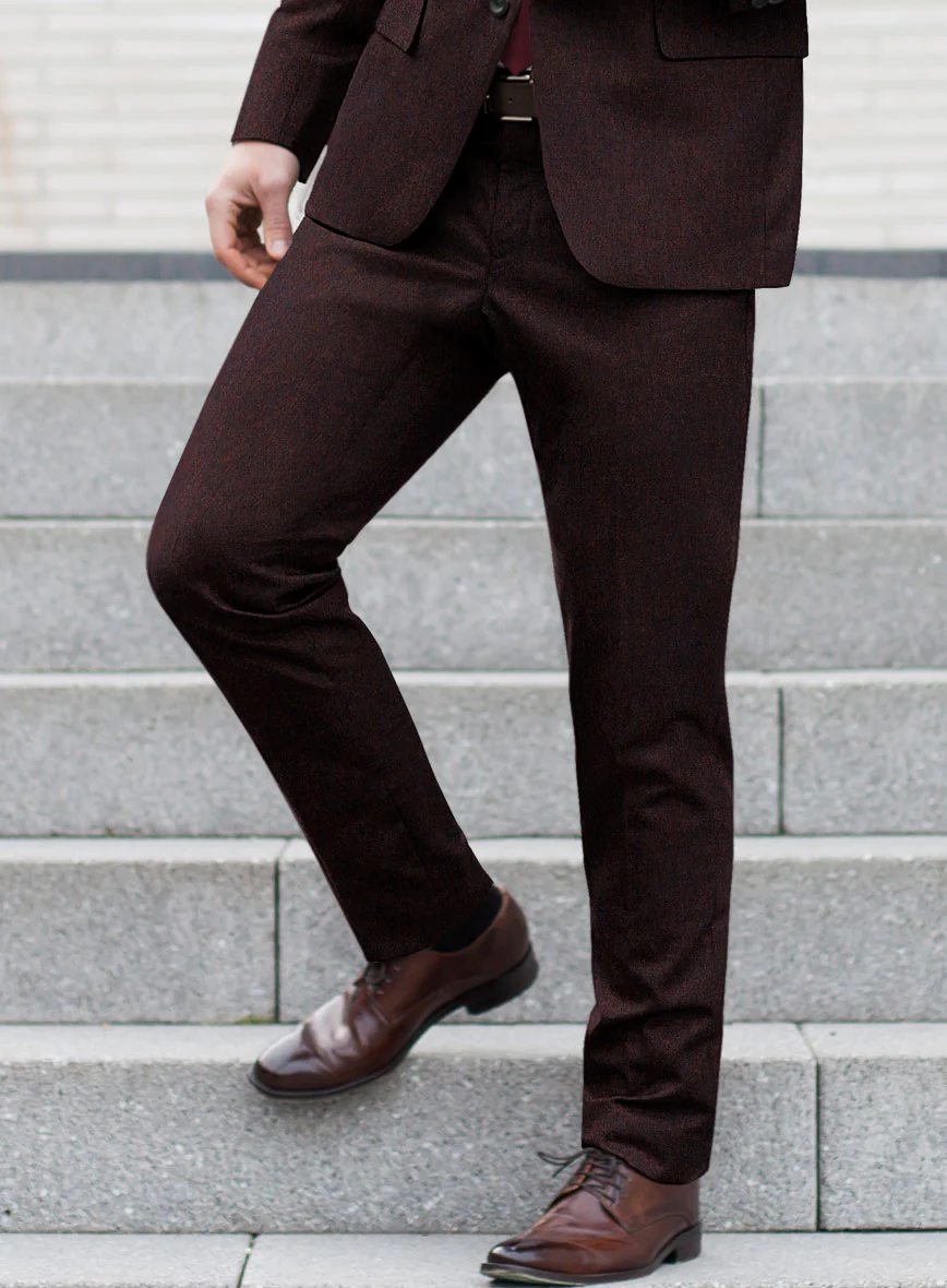 Italian Wool Cashmere Mahogany Pants - Image 2