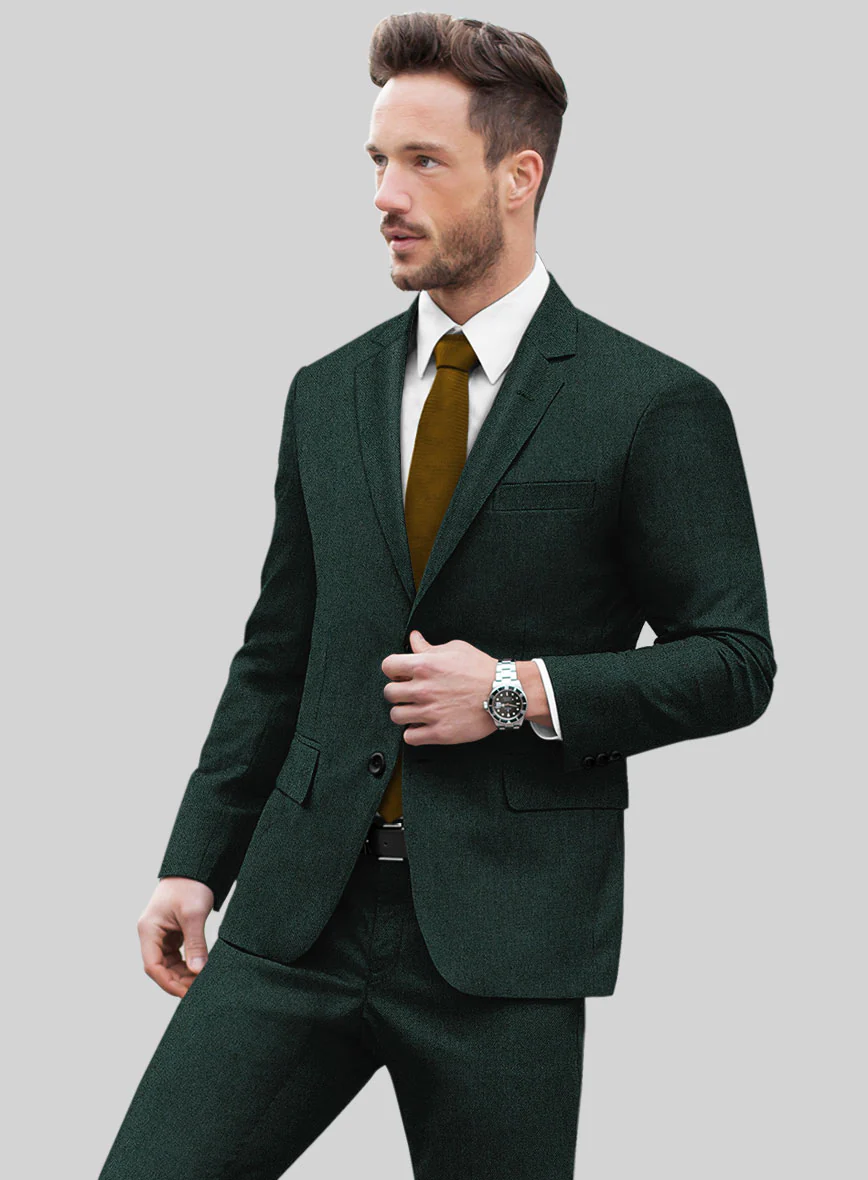 Italian Wool Cashmere Martini Green Jacket - Image 2
