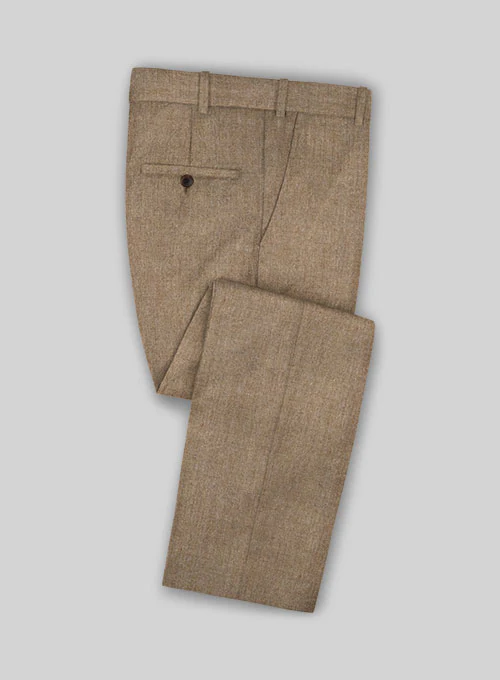 Italian Wool Cashmere Taupe Beige Suit - Image 3