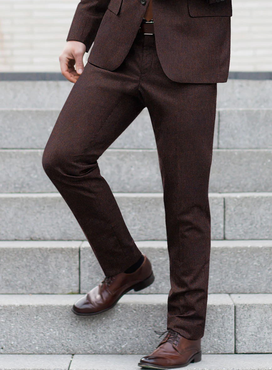 Italian Wool Cashmere Wine Suit - Image 4