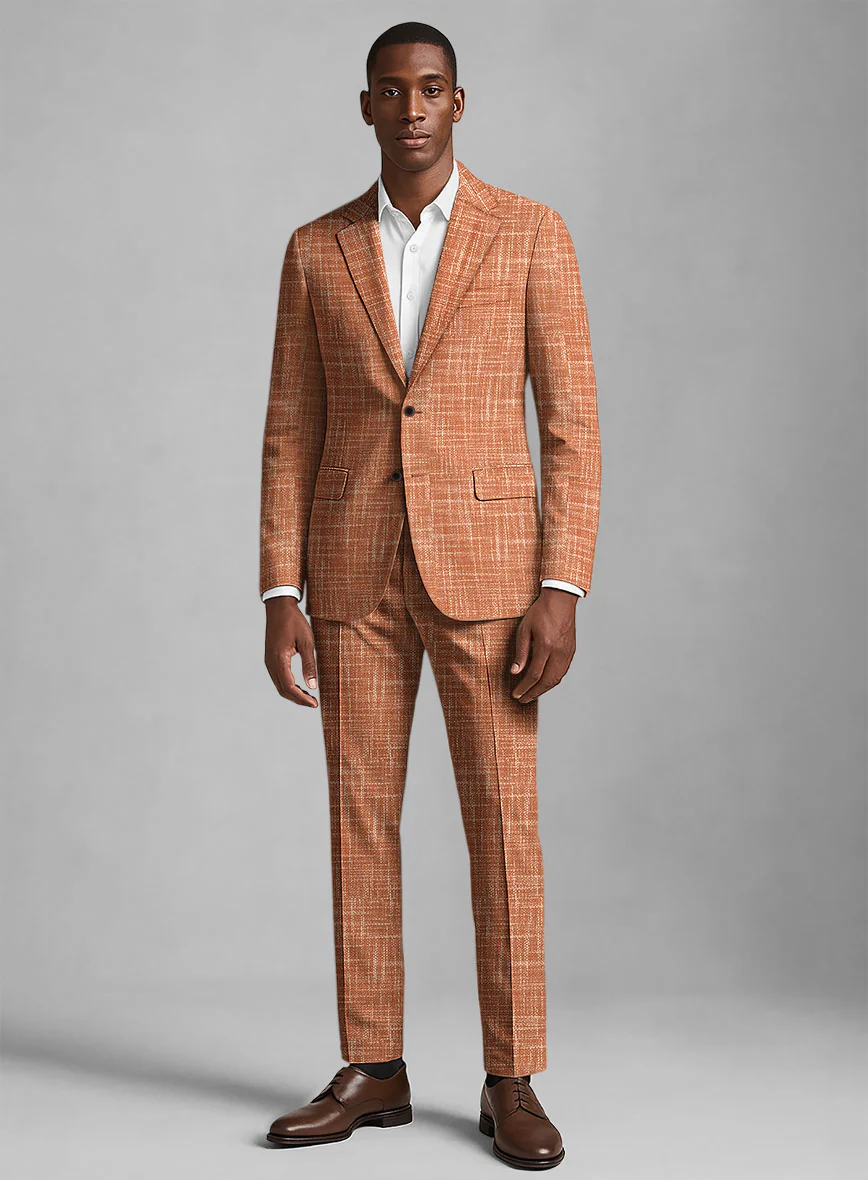 Italian Wool Cotton Silk Lycra Bracino Suit - Image 2