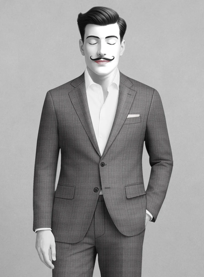 Italian Wool Greylon Suit - Image 3