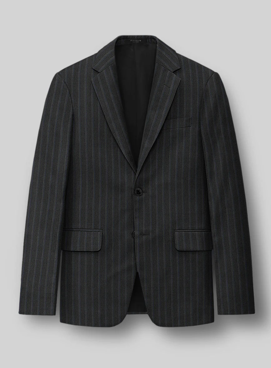 Italian Wool Herringbone Dorsano Suit - Image 2