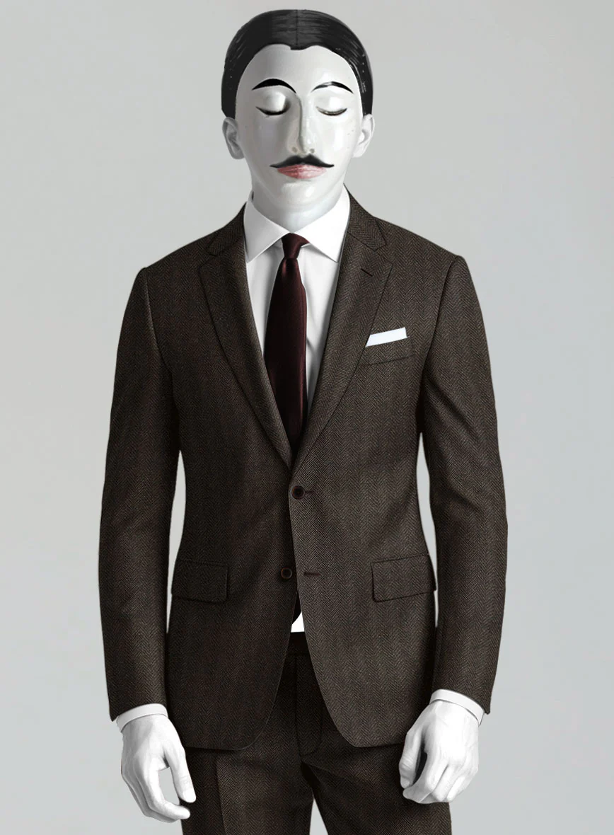 Italian Wool Herringbone Sortez Jacket - Image 2
