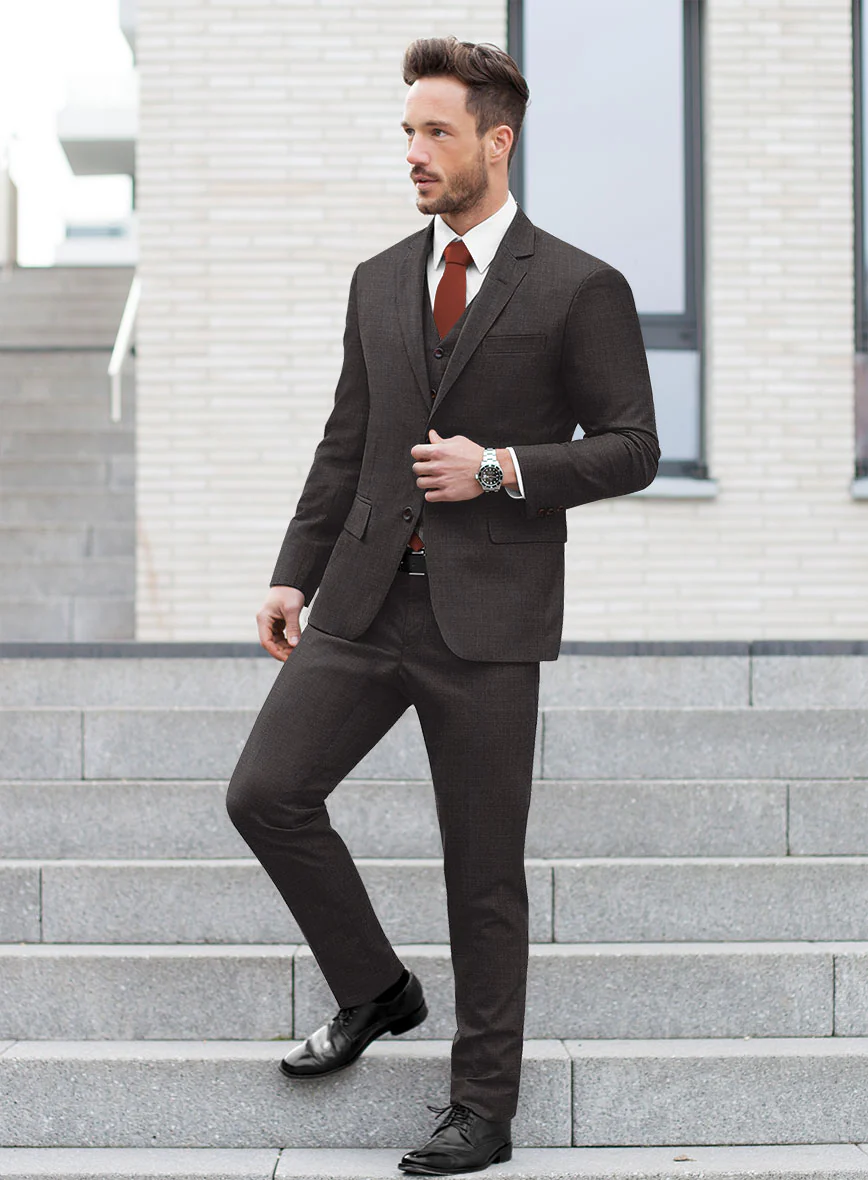 Italian Wool Hopsack Octavio Suit - Image 2
