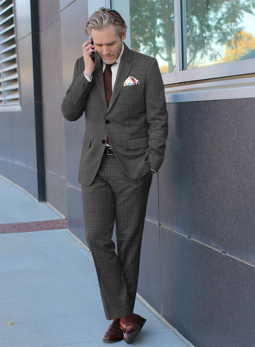 Italian Wool Ispino Suit - Image 3