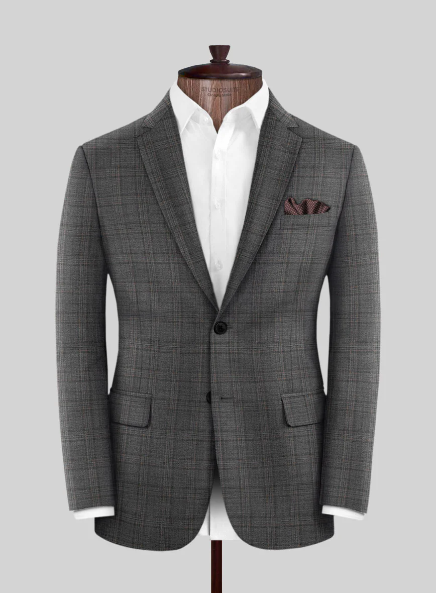 Italian Wool Ispino Suit - Image 4