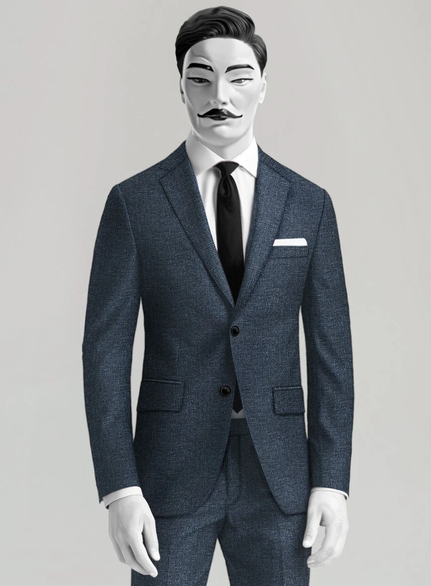 Italian Wool Linen Basket Weave Gulem Jacket - Image 2